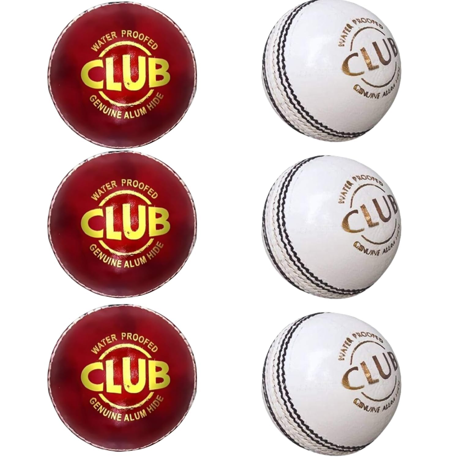 Gaurav Sports Sports Leather Club Cricket Ball for Sports and Practice | White & Red Color | |Standard Size| (RED&White (Pack of 6)) (B0D1VKZXZX) Amazon Price History, Amazon Price Tracker