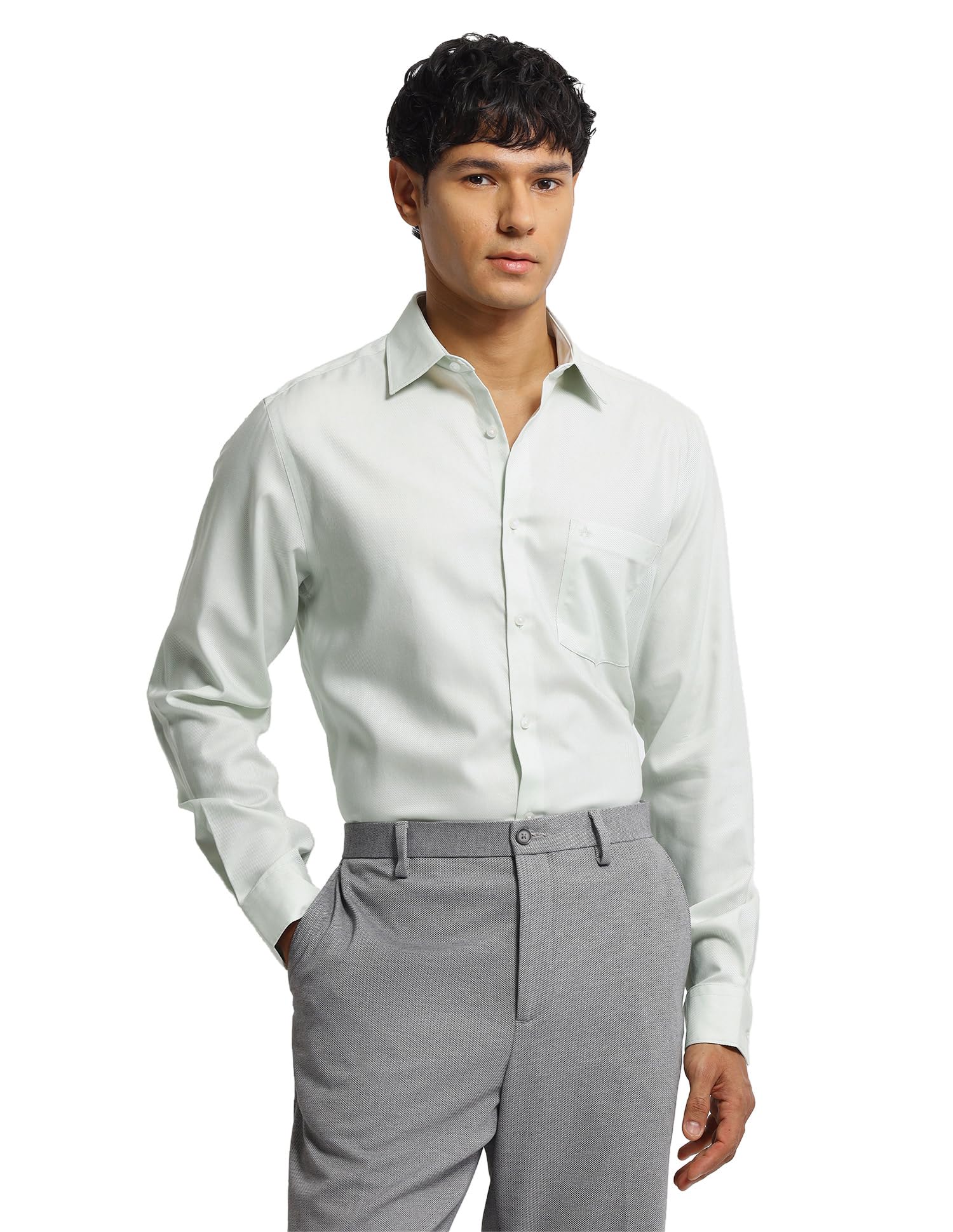 Men's autopress Twill Textured Shirt-image-45