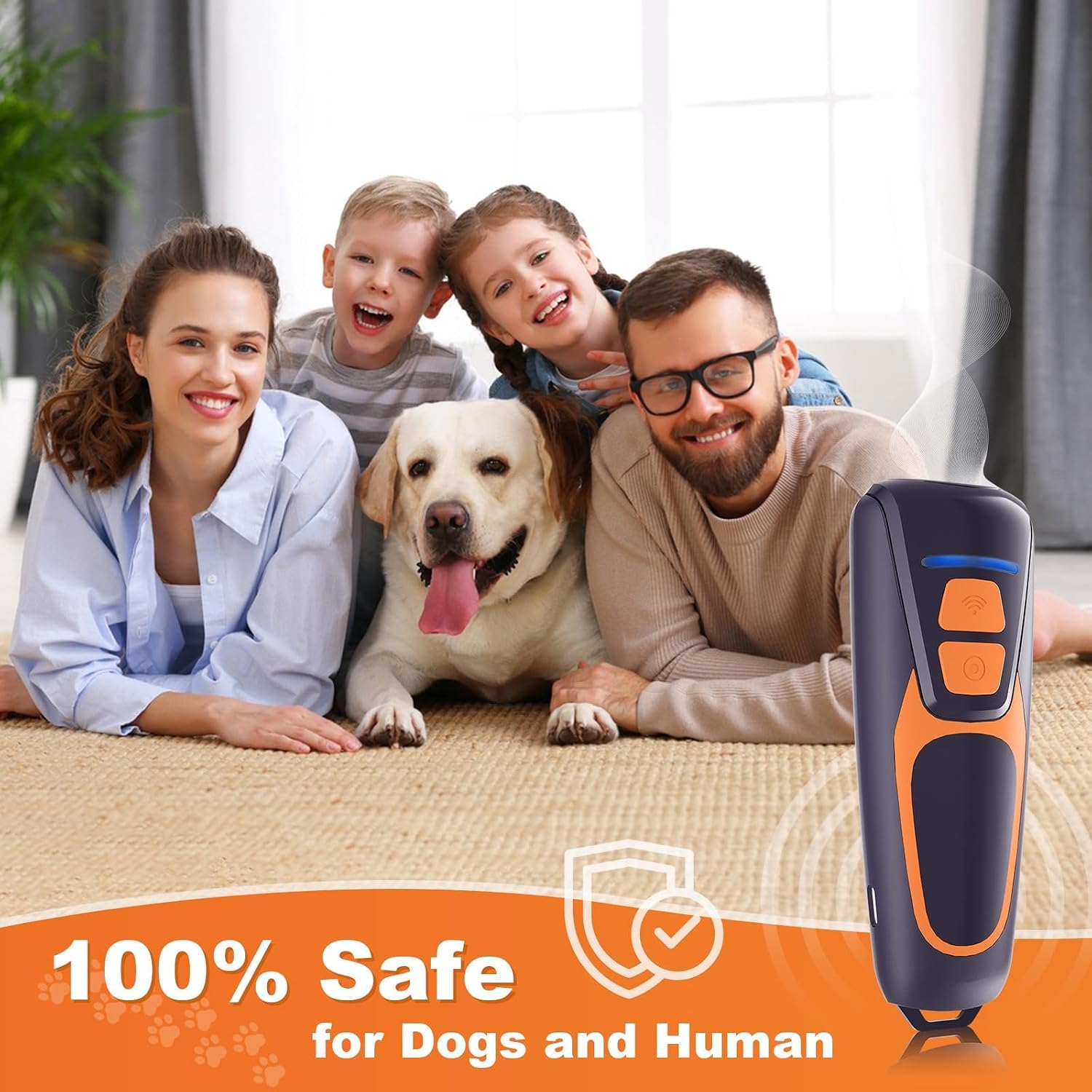 Dog Bark Deterrent Devices, Rechargeable Ultrasonic Anti Barking Device for Dogs, Dog Bark Control Devices 50FT Range Safe for Dogs & Human Portable Indoor Outdoor Dog Barking Silencer, Dog Training | Safe for Dogs & Human, 50FT Range, Rechargeable, Indoor Outdoor Use, Corrects Excessive Barking and Bad Behavior, Training