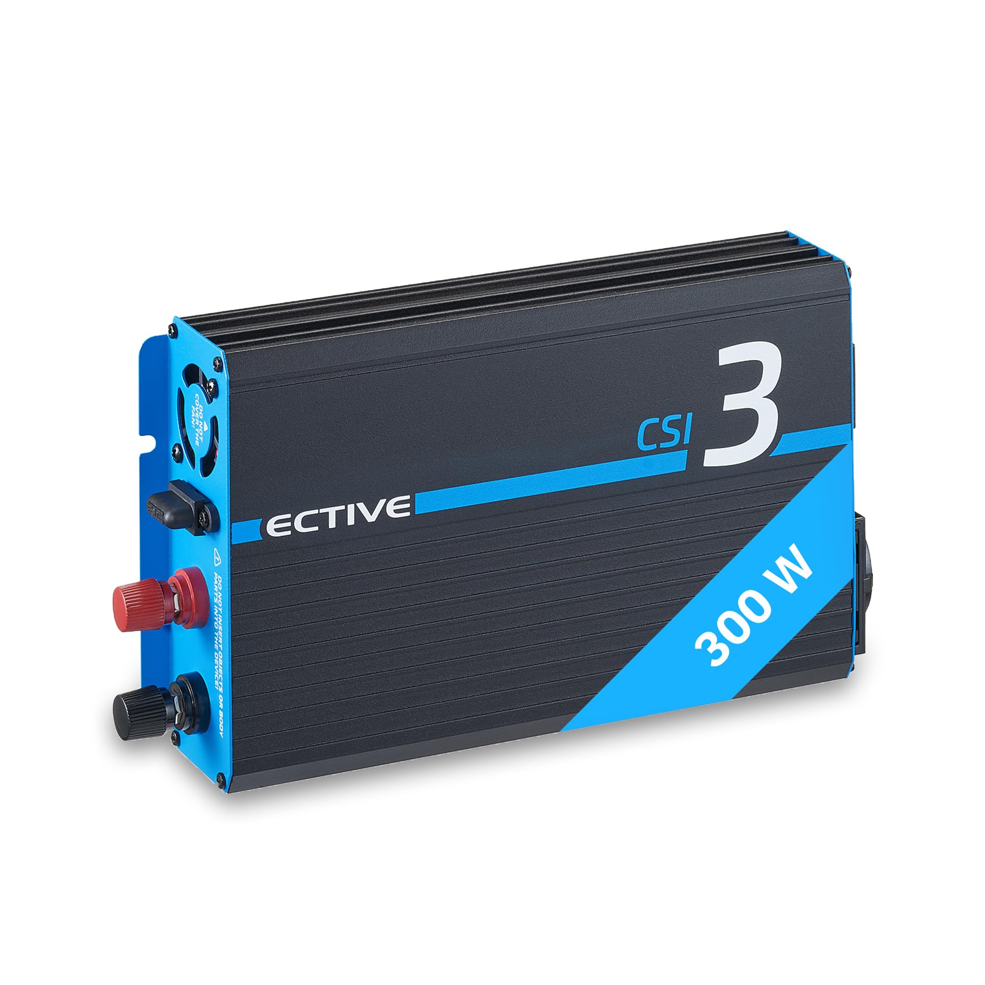 ECTIVE - Wechselrichter 12V auf 230V CSI 3-300W Reine Sinuswelle - Offgrid-Spannungswandler DC/AC Strom mit USB, Überlast- & Überhitzungsschutz, NSV & USV Funktion und Batterieladefunktion bis 10A