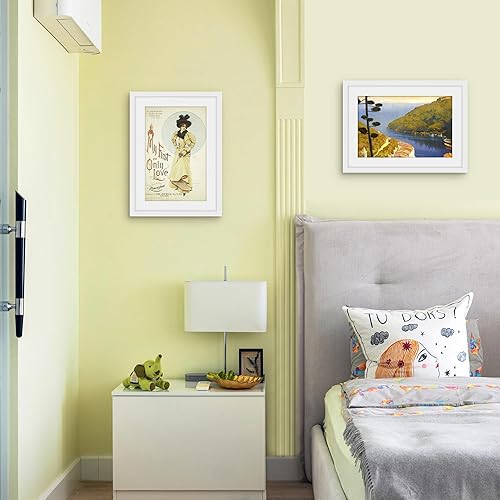 Miniatura 646 de Picrit - Juego de 12 portarretratos de 5 x 7 pulgadas para colgar en la pared o exhibir sobre una mesa, para fotos de 4 x 6 con paspartú o 5 x 7