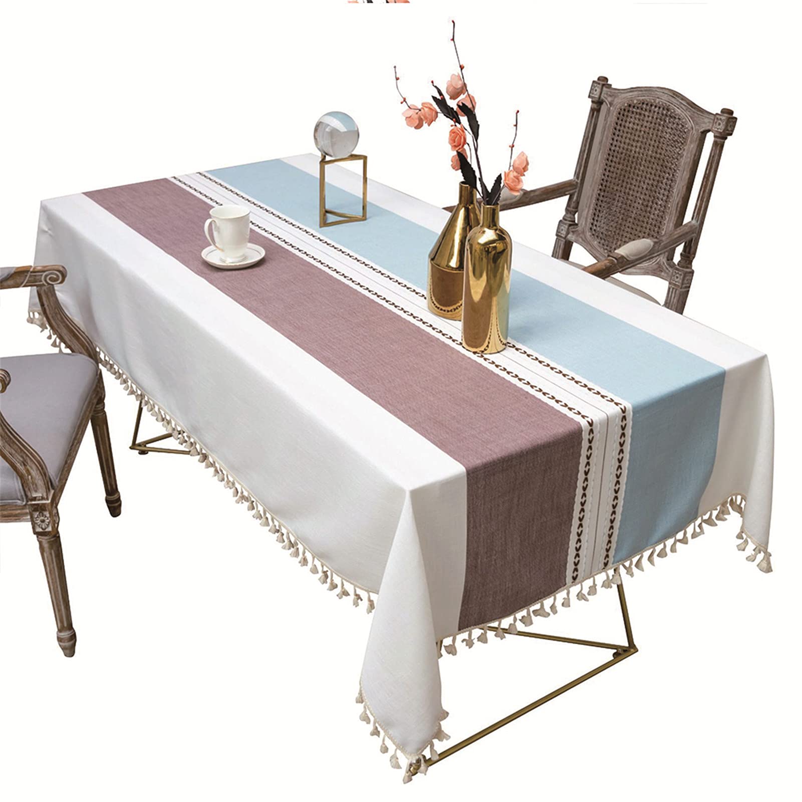 tablecloth, Table Cloth Rectangle , ,Tablecloth Rectangular Cotton Linen