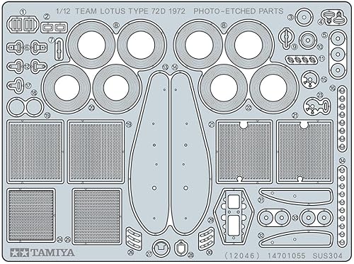 Miniatura 4 de Tamiya 12046 1/12 Equipo Lotus Tipo 72D 1972 Kit de modelo de plástico