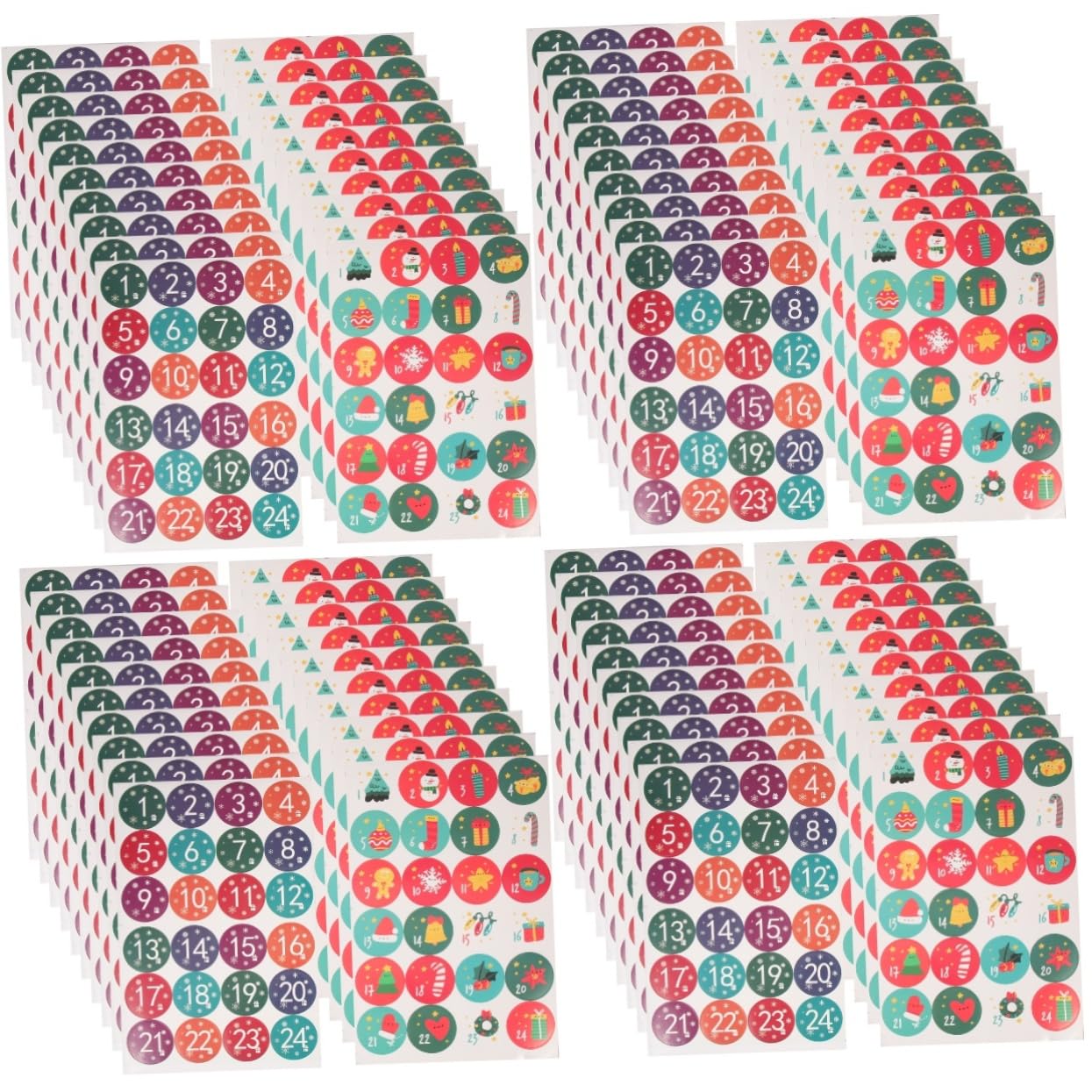 Stickers Noël et Joyeux Anniversaire pour activités de scrapbooking et ateliers créatifs enfants