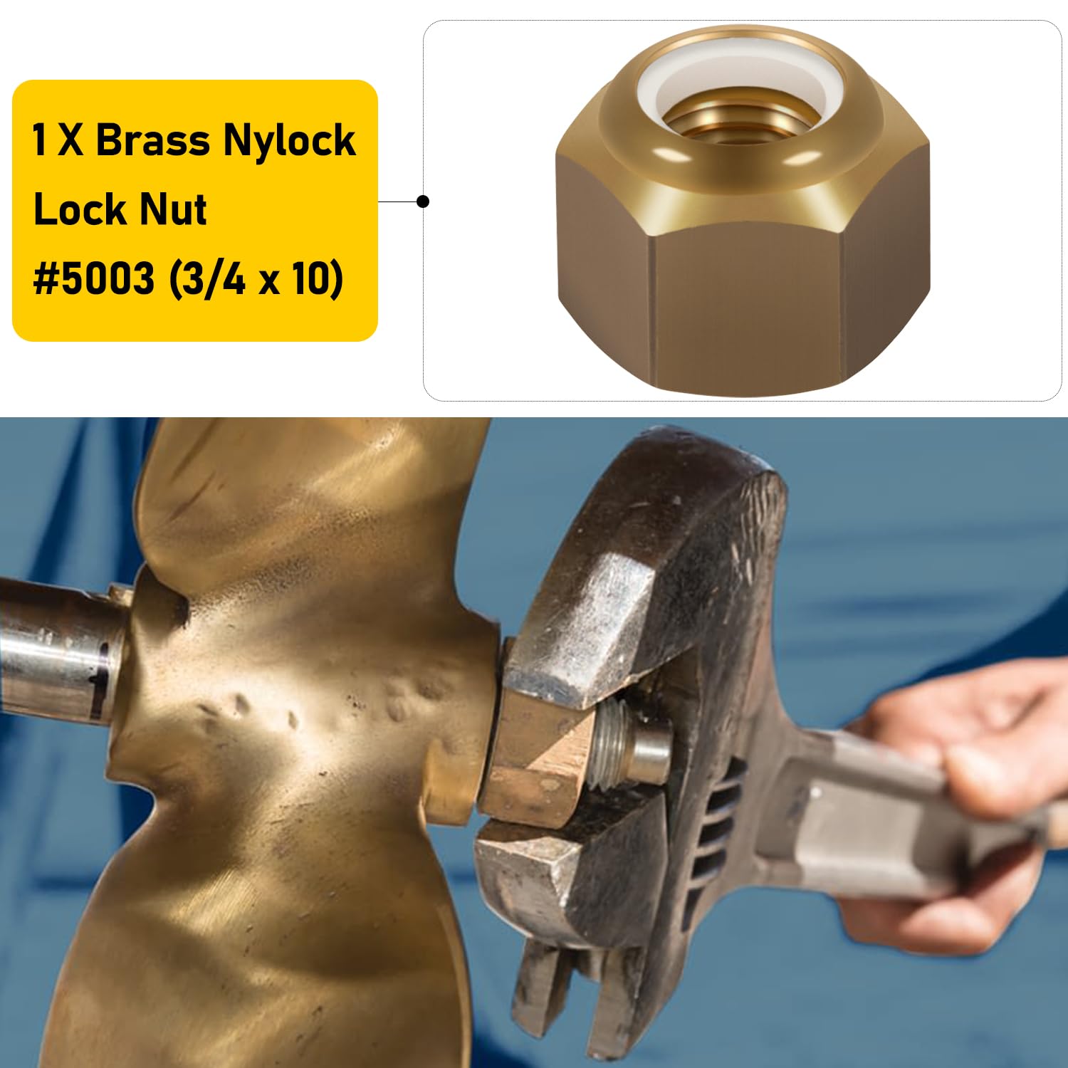 Amazon.co.jp: Camoo 5008 プロペラナットキット 真鍮ボートプロペラ