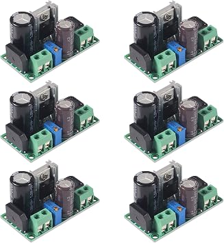 ACEIRMC 6pcs AC/DC to DC Step Down Buck Converter AC 5-30V DC 5-48V 24V 36V 48V to DC 2.5-35V 12V Voltage Regulator Board 2A Adjustable Volt Power Supply Module