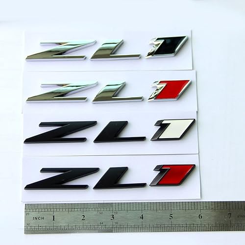 Miniatura 4 de 1 x Rejilla Zl1 Emblema Insignia Letra Zl1 Reemplazo de parrilla para Camaro Ss Rs Negro Mate Rojo
