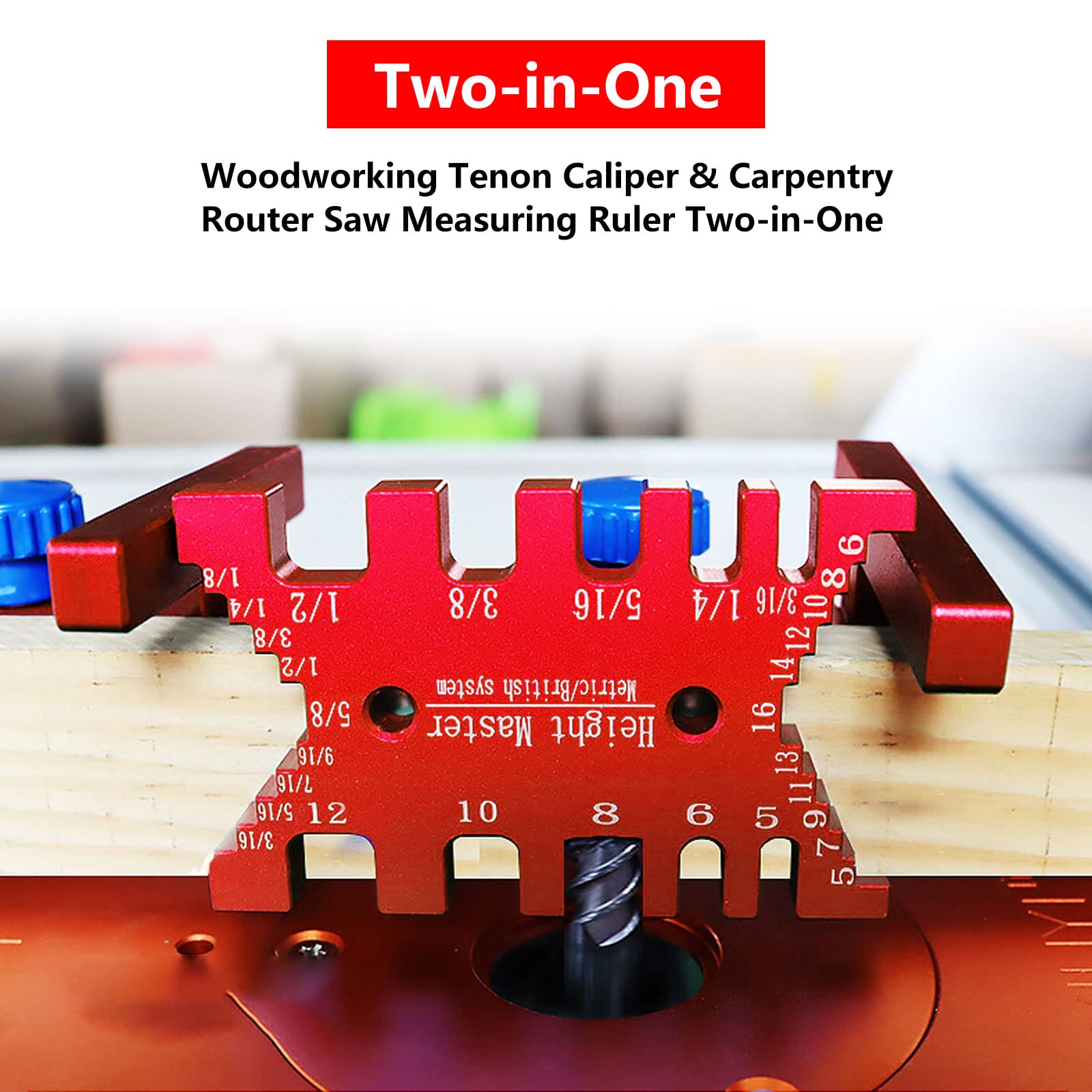 Misuratore Di Profondit&agrave; Per Sega E Router - Calibro A Coda Di Rondine In Lega Di Alluminio