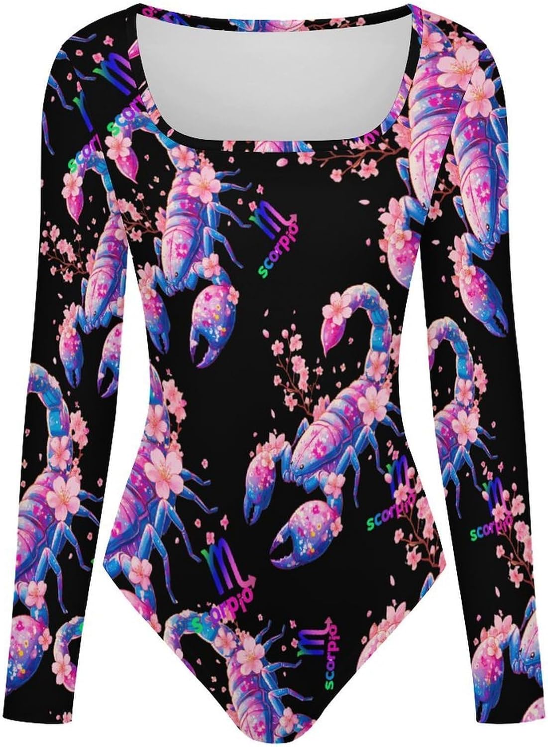 Zodiacs- SCORPIO Women's Bodysuits Long Sleeve Top 5XL