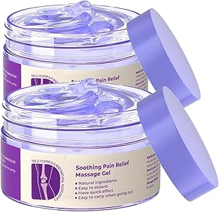 TIMLIFE 2PCS Joint Purple Gel, Purple Relief Soothing Massage Cream,Joint Activities Throughout The Body, Soothes Knees, Lumbar, Neck, Hands, and Feet