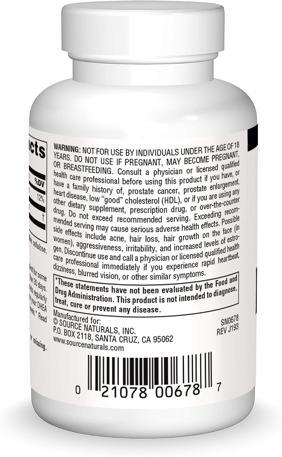 Source Naturals Pregnenolone 25mg - 60 Tablets