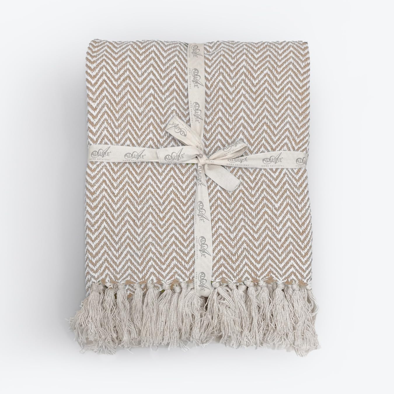 Allure Home Fashions - Cotton Throw - Beige - 150 x 200cm