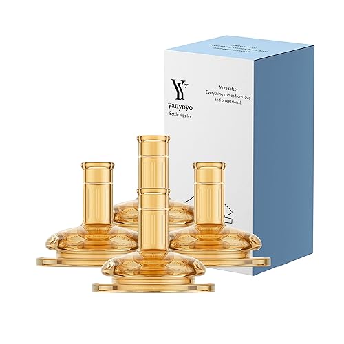 Miniatura 7 de Pezón con boquilla para biberón de cuello ancho, de silicona natural, anticólicos, pezones para sorber, para mayores de 6 meses, 4