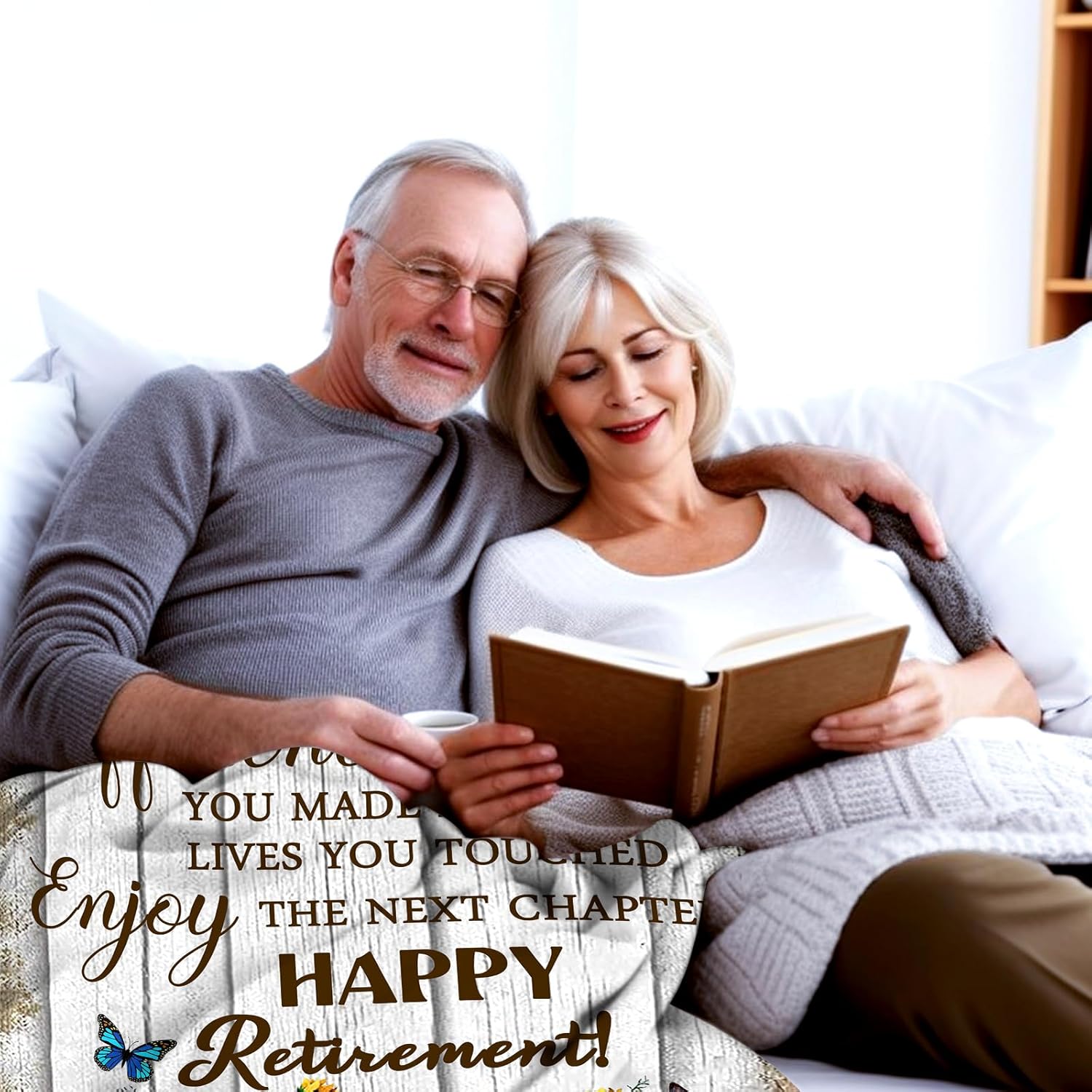 Retirement Blanket Best Retirement Gifts Ideas Throw Blankets Farewell Gifts for Sofa Couch Chair Bedroom 50"X40" - Image 3
