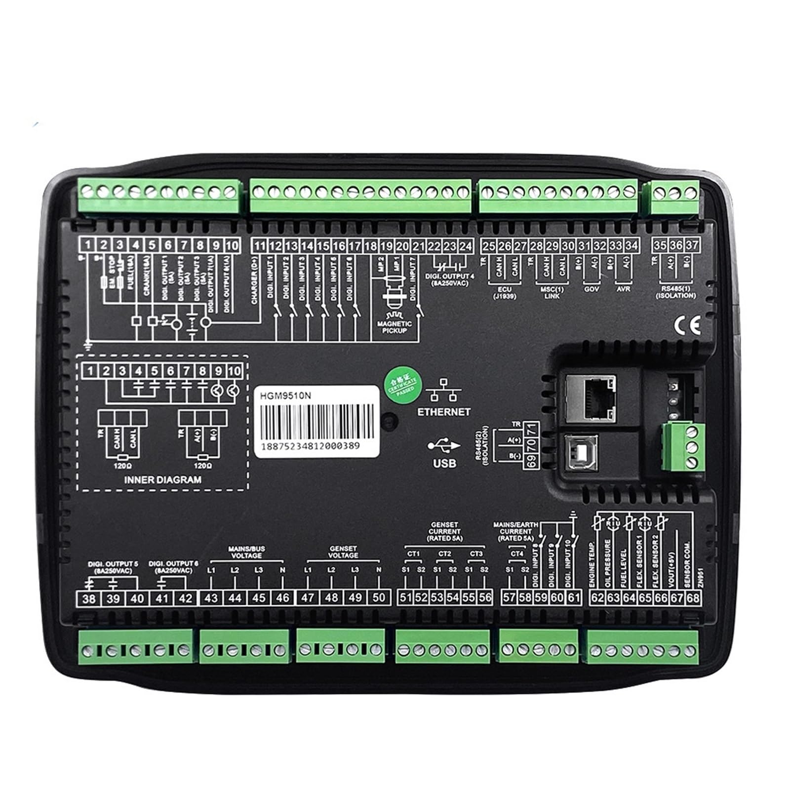 Jdilfunu Hgm9510n Parallel Controller Smartgen Generator Control Module For Genset 1Pcs