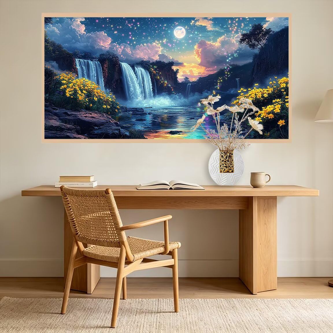 Diamond Painting Groß XXL 120x60cm, Diamond Painting Landschaft -0409