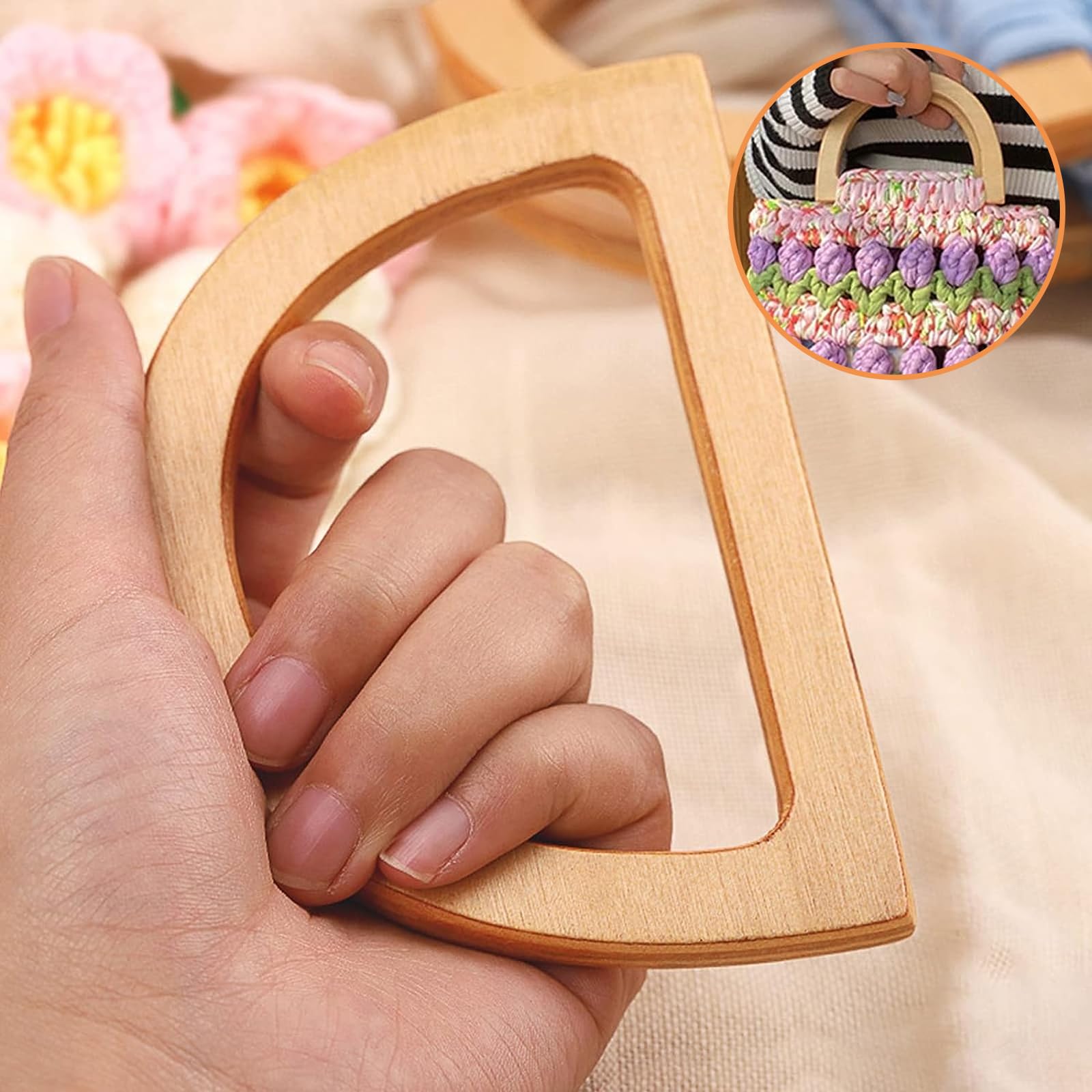 Poignées De Sac En D - Lot De 2, Pour Remplacement Ou Création De Sacs à Main DIY