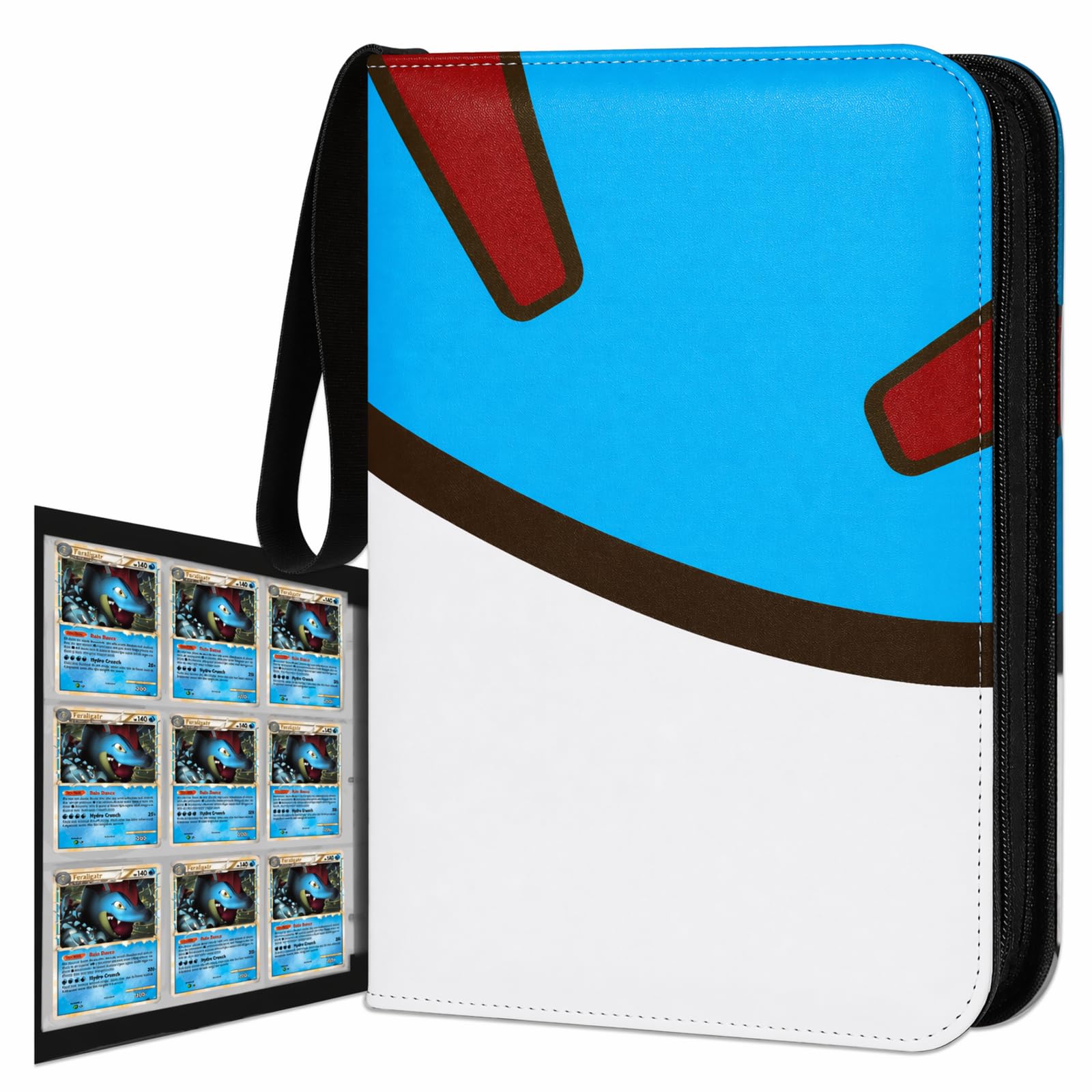 Trading Card Binder 720 Pockets, 9-Pocket Card Holder with 40 Sleeves Blue