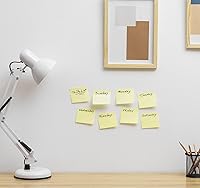 Vista 5 de 2400 hojas de notas adhesivas, 2 blocs de notas de 1.5, pequeñas notas autoadhesivas, almohadillas amarillas autoadhesivas para suministros