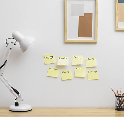 Miniatura 5 de 2400 hojas de notas adhesivas, 2 blocs de notas de 1.5, pequeñas notas autoadhesivas, almohadillas amarillas autoadhesivas para suministros de