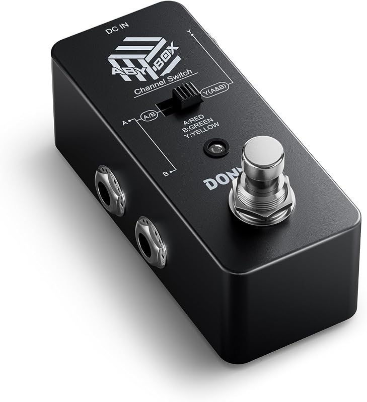 ABY Box Selector de línea AB Switch Mini Pedal de efectos de guitarra True Bypass