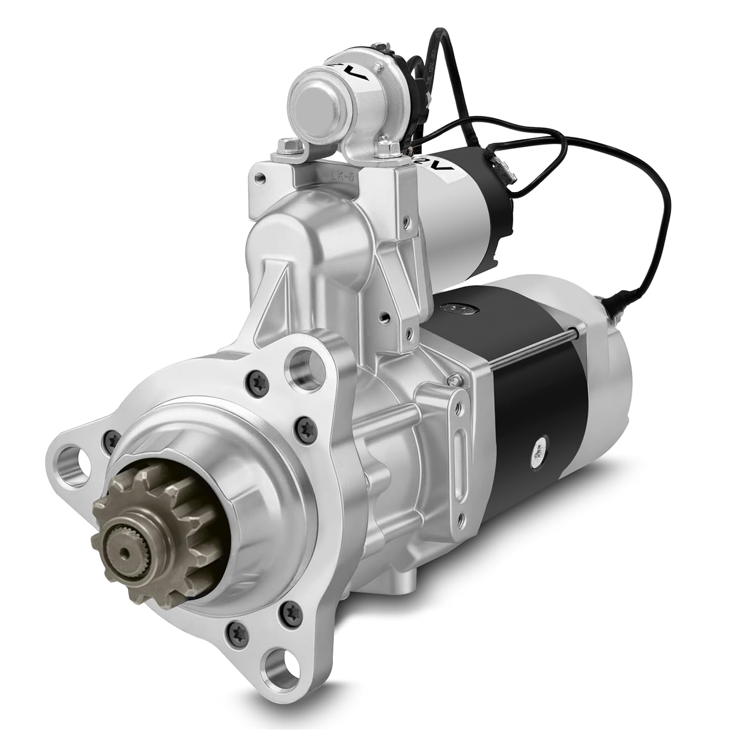 8200308 39MT Starter Motor 12V 11T Fit for Caterpillar C10 C12 C13 C15 C16, Cummins ISX ISM M11 N14, Detroit Diesel Series 60, for Ford Mack Kenworth Heavy Truck Replacement Delco Remy 8200308