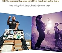 Vista 6 de Dilwe Pedal de efecto Mini compresor de guitarra Pedal de sostenedor para accesorios de guitarra eléctrica