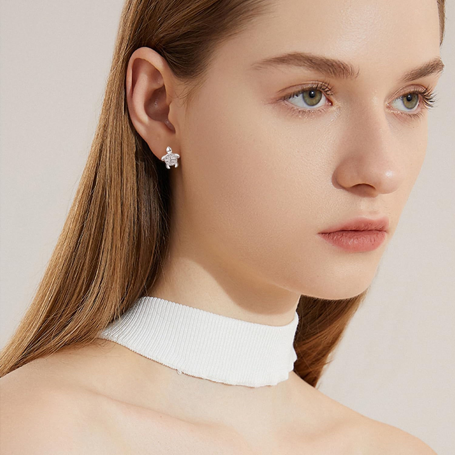 KINGWHYTE Animal Stud Earrings 925 Sterling Silver Axolotl Sloth Elephant Dinosaur Monkey Earring Hypoallergenic Jewelry Birthday Gifts for Women Mom Daughter Animal Lovers - Image 4