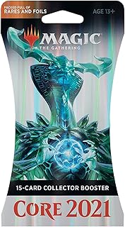 Magic: The Gathering Core Set 2021 (M21) Collector Booster | 15 Cards | Min. 4 Rares Per Pack