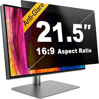 Computer Privacy Screen 21.5 Inch 169, 5-Pack - Enhanced Anti-Glare & Blue Light Filter for Comprehensive Eye Care