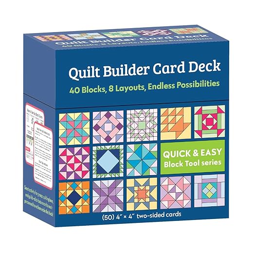 Quilt Builder Card Deck: 40 Block, 6 Layouts, Endless Possibilities