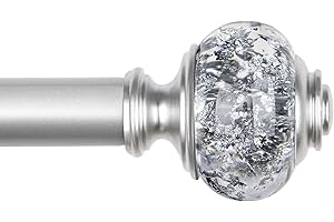 Adjustable Curtain Rods for Large Windows: 1" Telescoping USFOOK Drapery Rod