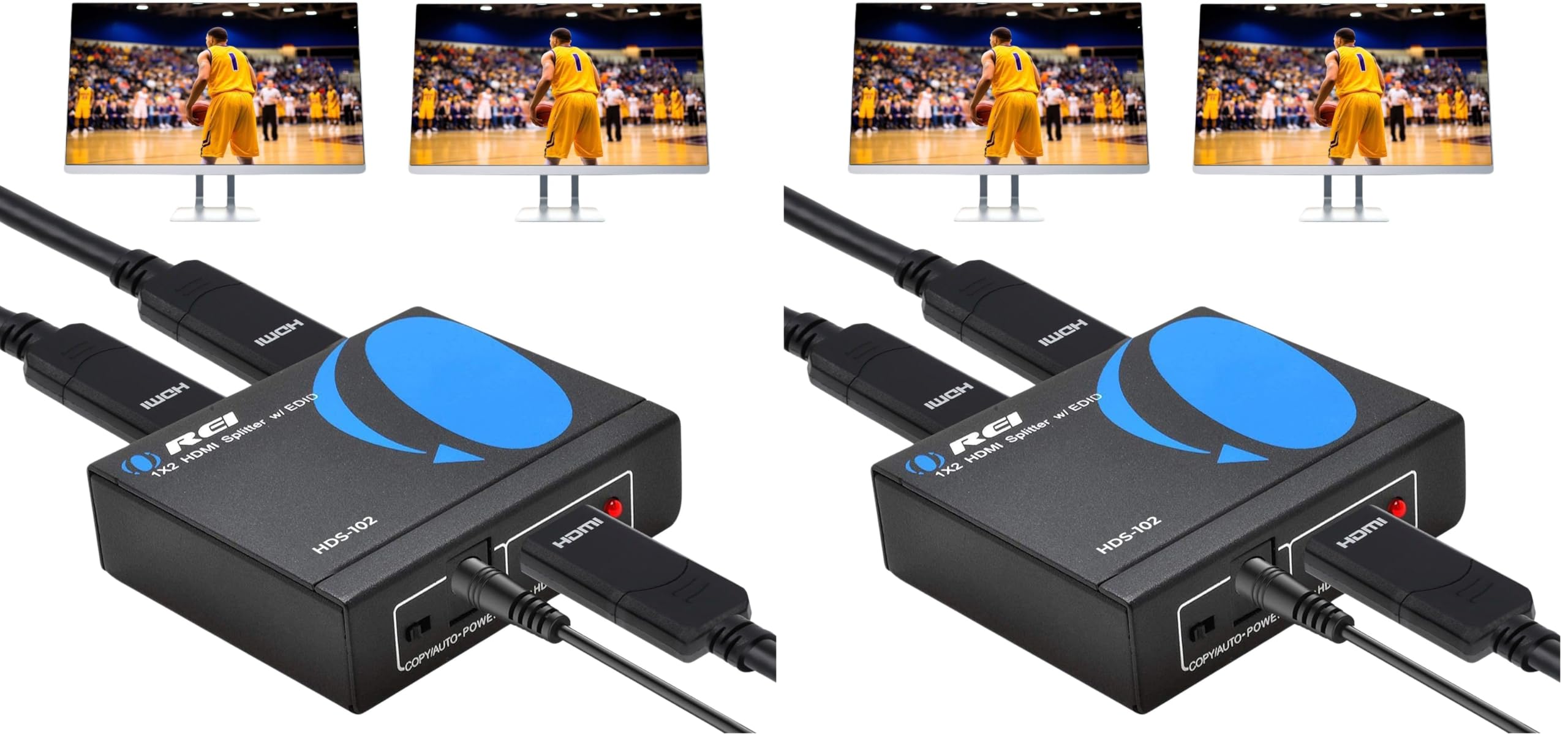 OREI HDMI Splitter 1 in 2 Out - UltraHD 4K@30Hz, HDCP - Adapter Included — Amazon image 11
