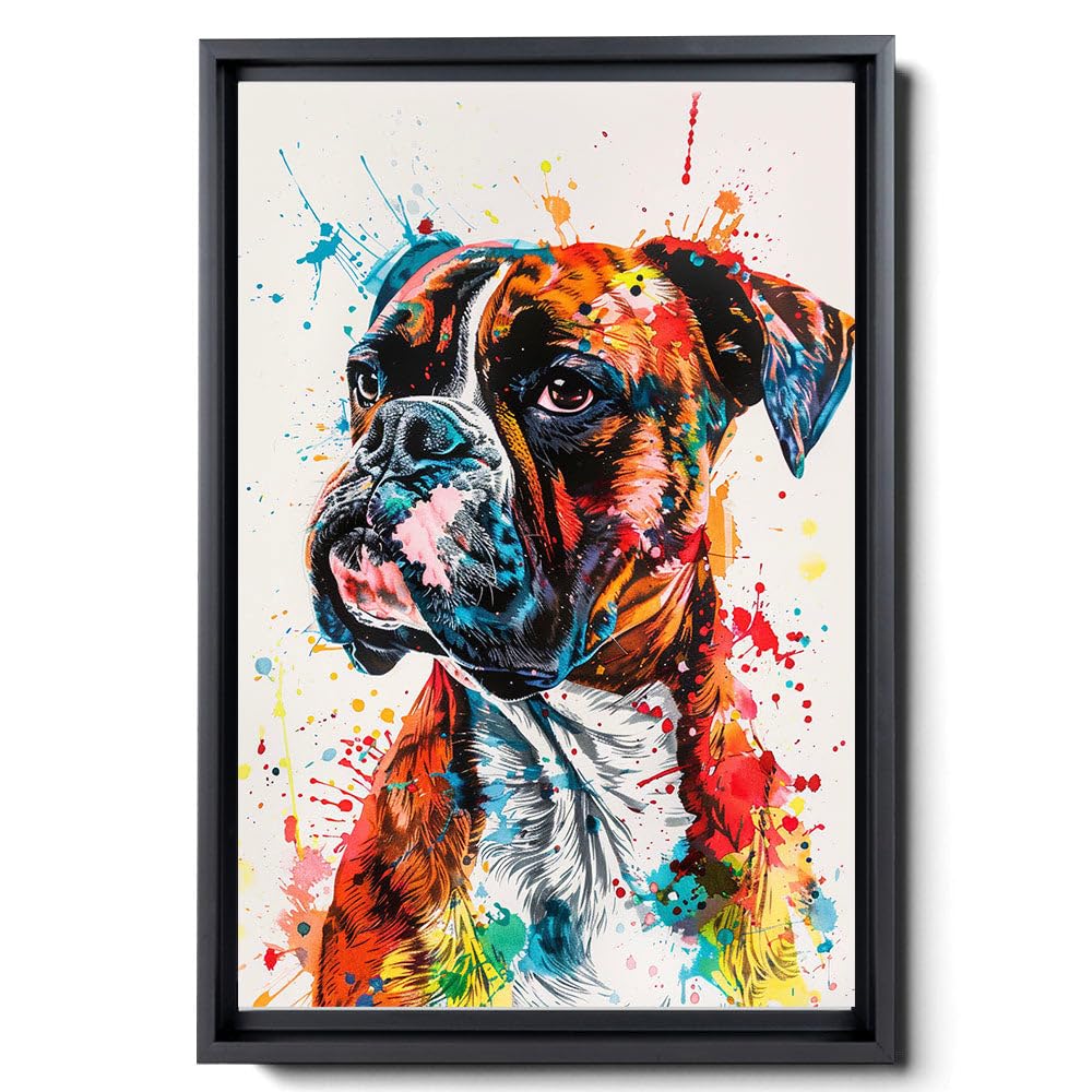 Amazon.com: HTT Boxer Dog Wall Art Dog Picture Wall Decor Prints