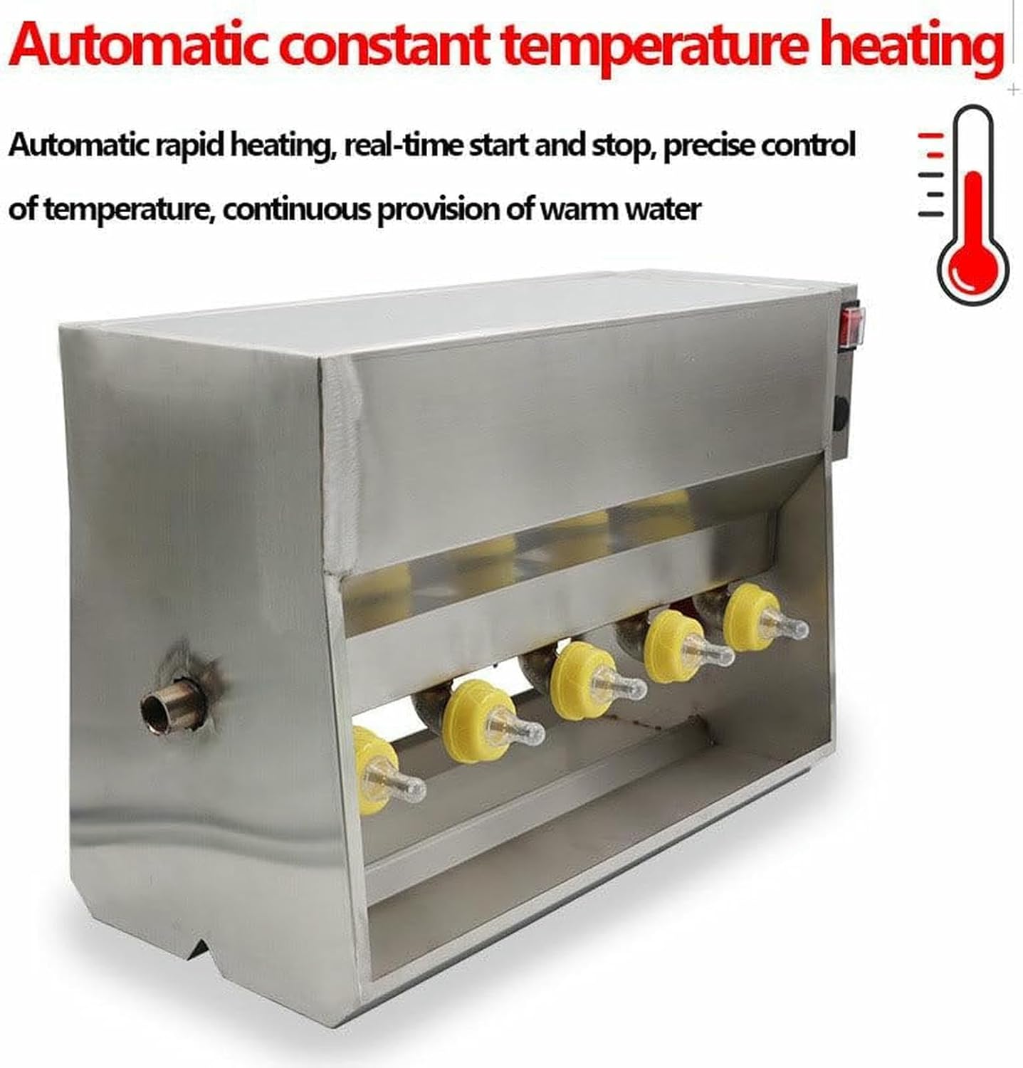 Piglet Nursing Bottle, Piglet Milk Drinking Machine, Intelligent Constant Temperature Automatic Piglet Feeder, Multiple Piglet Nipples for Piglets Lambs