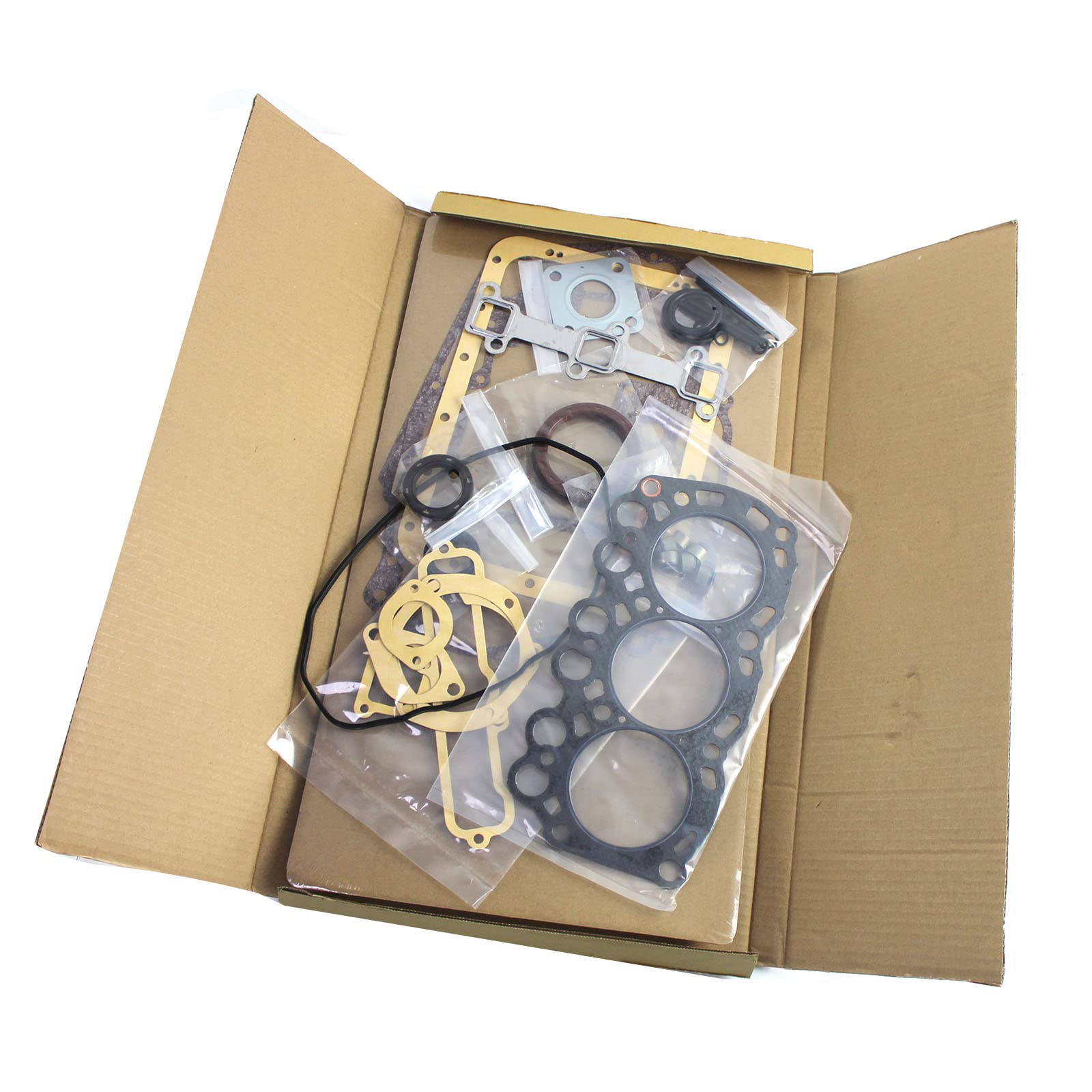 L3E Moteur Joint Kit - SINOCMP Kit de joint de révision de moteur pour Mitsubishi L3E ractor Loader and Generator,garantie de 3 mois