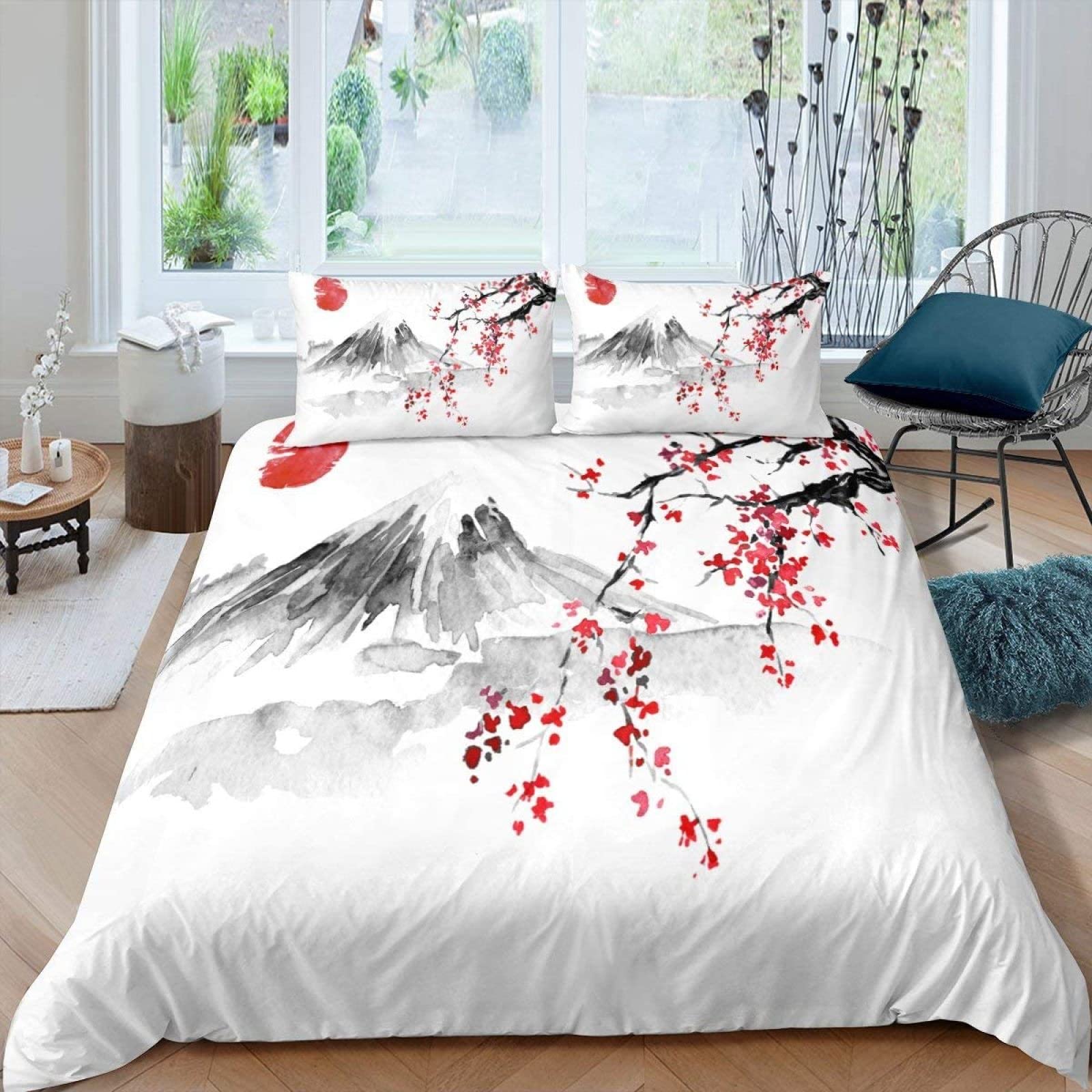 Housse de couette 90x190 cm bicolore pour la décoration d'une chambre d'enfant ou ado moderne