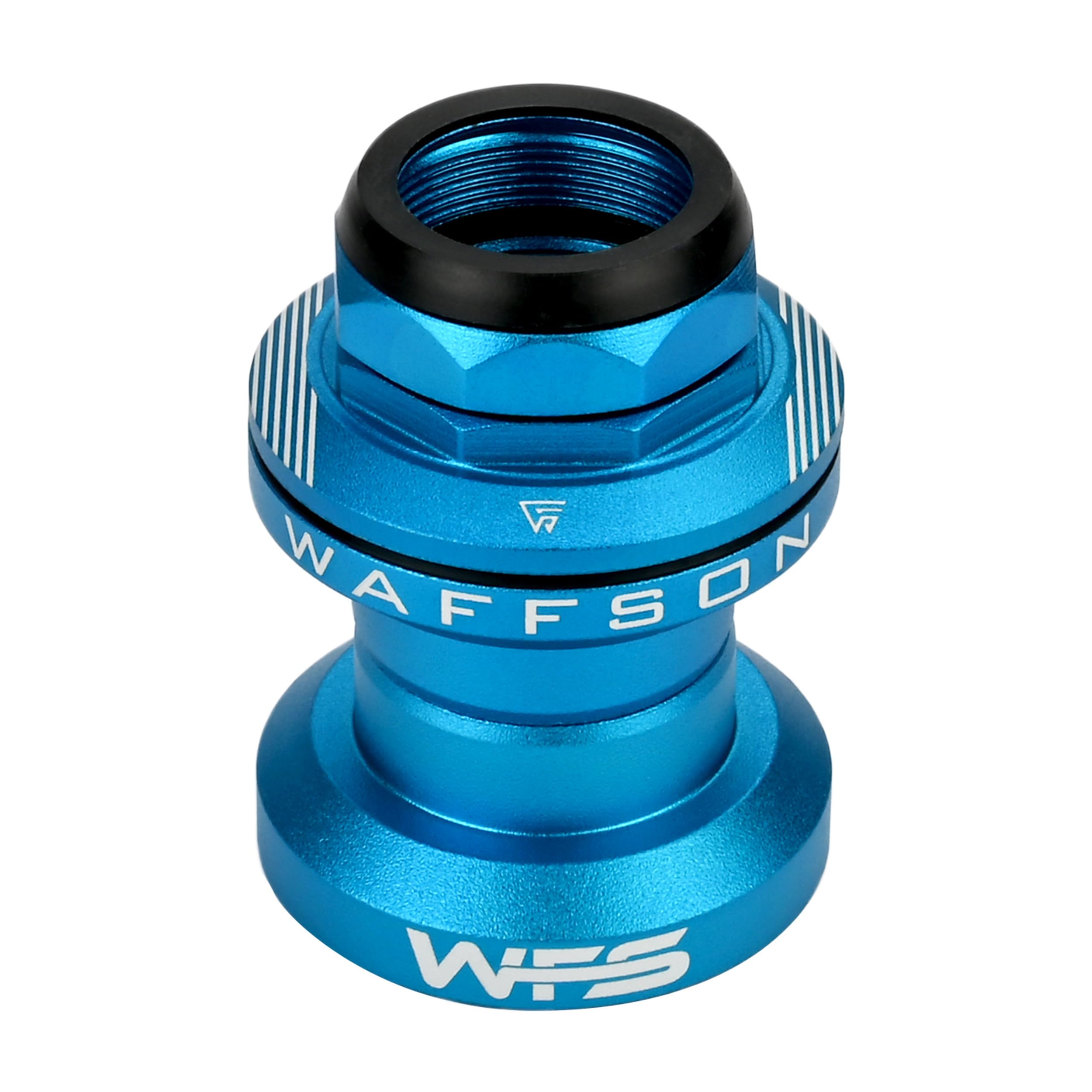 WFS AH.47 1 Inch Threaded Bike Headset - CNC Alloy, External Cup, Sealed Bearings, 1" x24T, Includes Crown Race, Purple