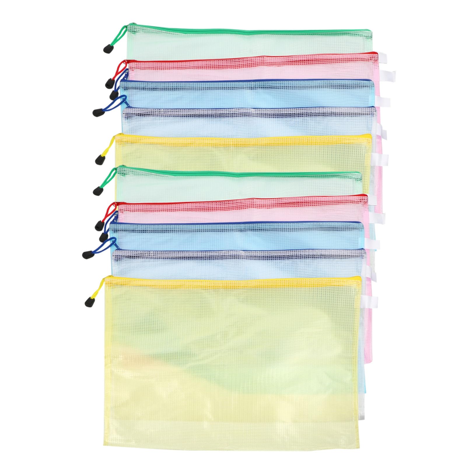 10 pezzi File con Buste Documenti Resistenti e Impermeabili per Ufficio e Scuola Organizer Portadocumenti Facili Trasportare Colore Casuale Colore Casuale