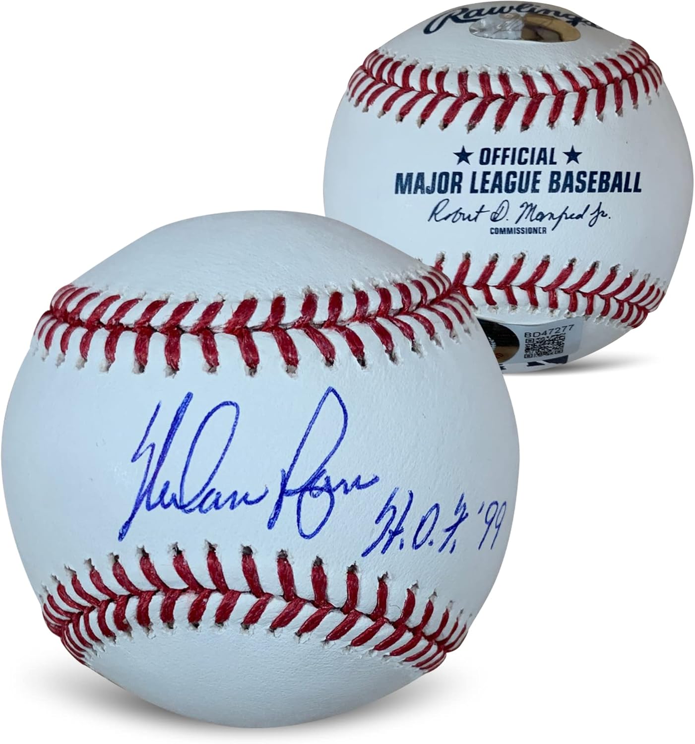Nolan Ryan Autographed MLB Signed Hall of Fame HOF 1999 Baseball Beckett COA With UV Display Case