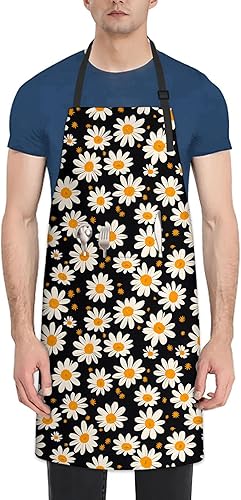 Hermoso delantal de tortuga marina para mujeres y hombres, delantales de chef de cocina de tela Oxford