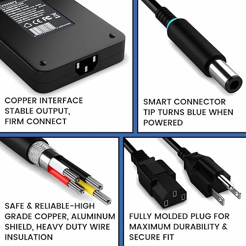 Miniatura 7 de Adaptador de CA de 240 W para cargador de portátil Alienware 240 W Dell 180 W Adaptador de fuente de alimentación para Dell G3 G5 G7 G15 240W
