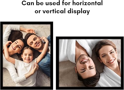 Vista 546 de Americanflat - Marco para póster de 71 x 74 cm con plexiglás pulido, portarretratos negro de madera industrializada, Epic Collection, marco ancho