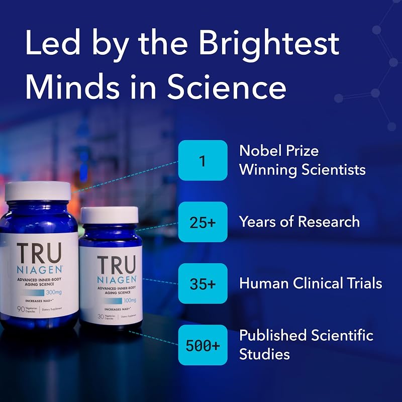 TRU NIAGEN NAD+ Supplement, Nicotinamide Riboside 300mg, 30 Daily Servings image 6