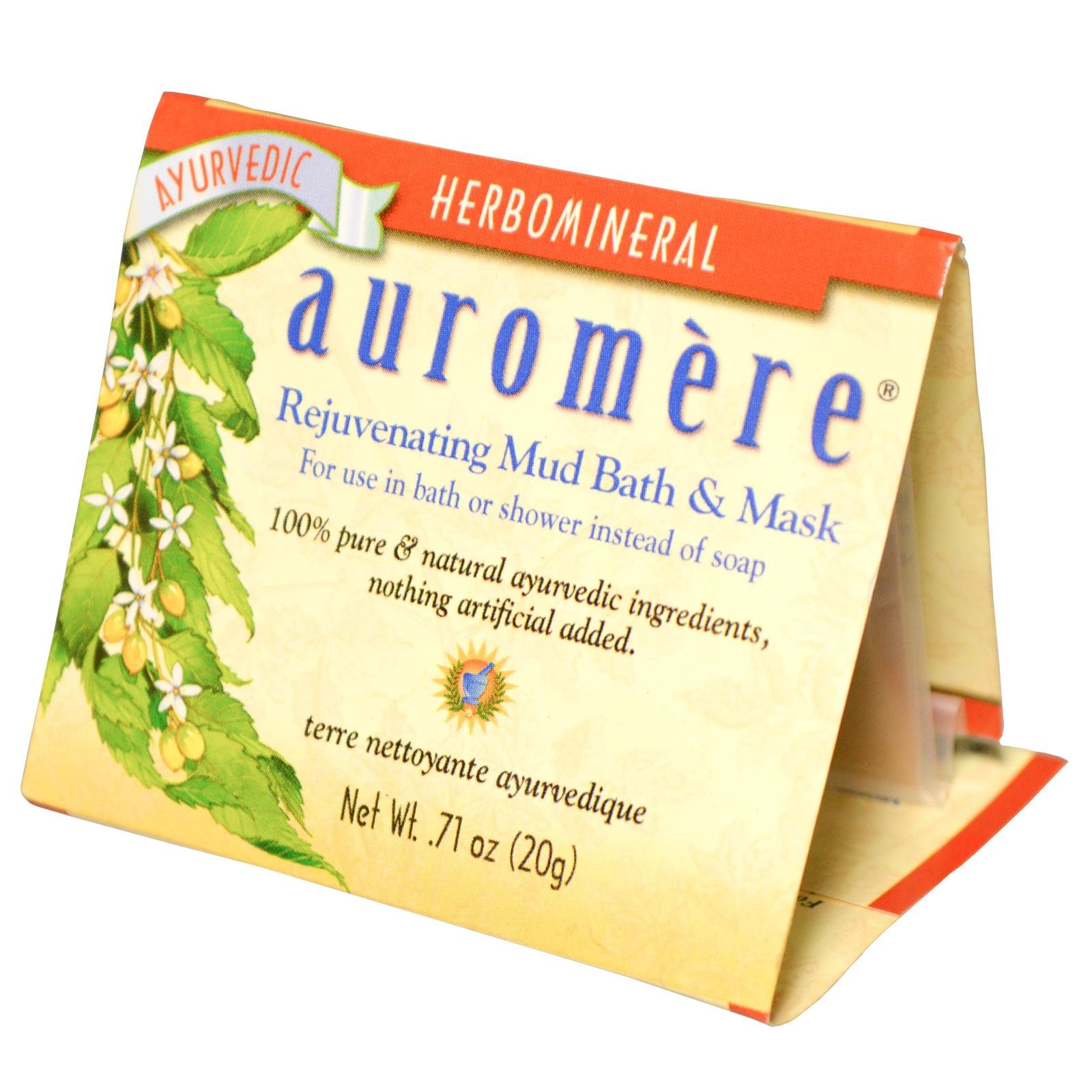 Auromere Ayurvedic Herbomineral Rejuvenating Mud Bath and Mask - 0.71 oz