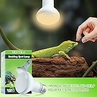 Vista 3 de LUCKY HERP Paquete de 2 Bombillas de Lámpara de Calor para Reptiles de 50W (2ª Gen), Bombilla de Luz de Calentamiento para Anfibios, Bombilla de Luz
