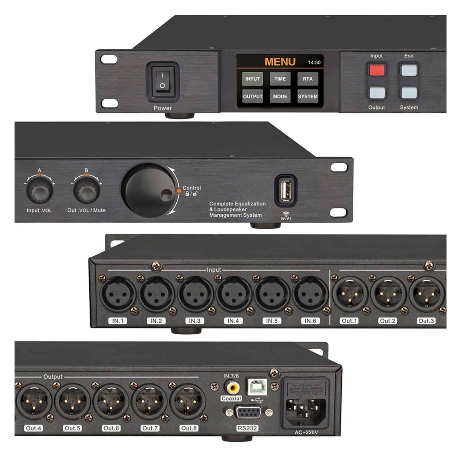 Deaf Bonce DB-8.50-DSP Processore Di Segnale Digitale 8 Canali - DSP Per Audio Auto