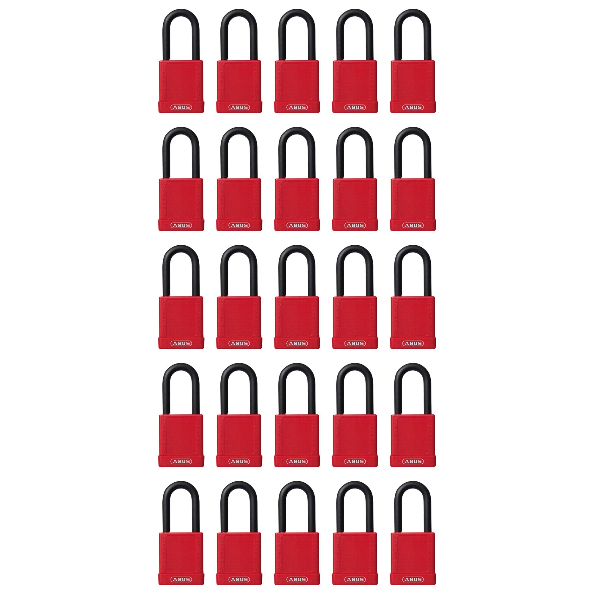 Snapklik.com : ABUS Red Lockout Tagout Padlock Set