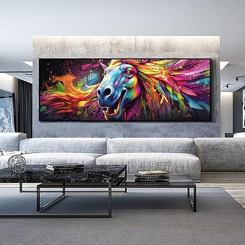 Pintura de diamantes de camello de animales, tamaño grande 47.2 x 15.7 pulgadas, kits de pintura de diamantes 5D para adultos, pintura por números,