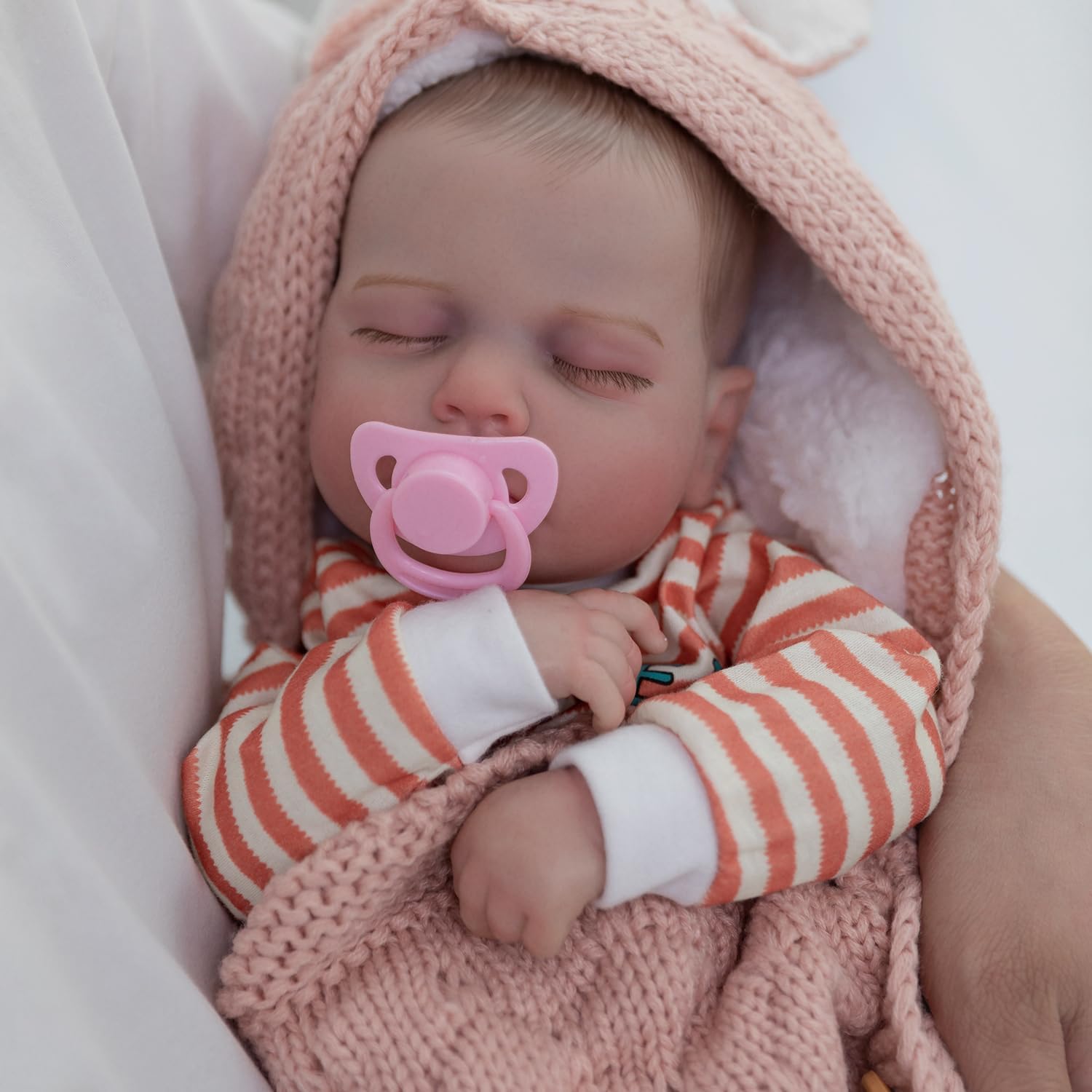 DAYOFF KIDS Reborn Baby Dolls, 20 Inch Lifelike Realistic Newborn Baby Doll That Look Real,The Best Christmas/Birthday Baby Doll Gift for Kids Age 3 + (LuLu.O)